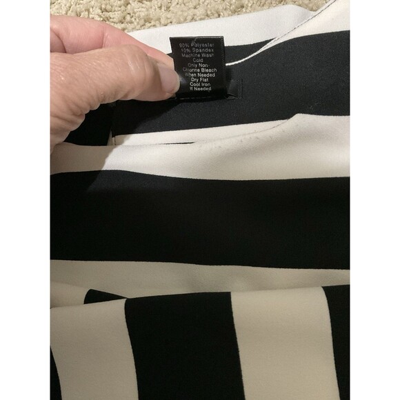 Ann Taylor, 3/4 Sleeve, Boatneck, Black/White Stripe Blouse, Size: 6 - Picture 5 of 5